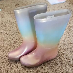 Cat & Jack Multicolor Rain Boots Sz 1